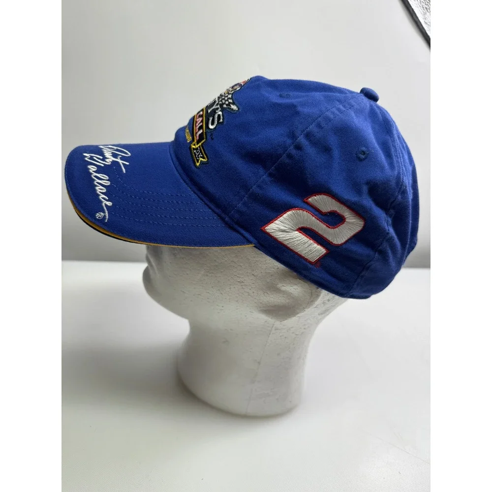 Callaway Golf Rusty Wallace Men‎ OSFA Blue Miller Lite Last Call NASCAR Cap